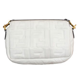 フェンディ FENDI バゲット･スモール 8BS017 ホワイト/ゴールド金具 レザー レディース ショルダーバッグ