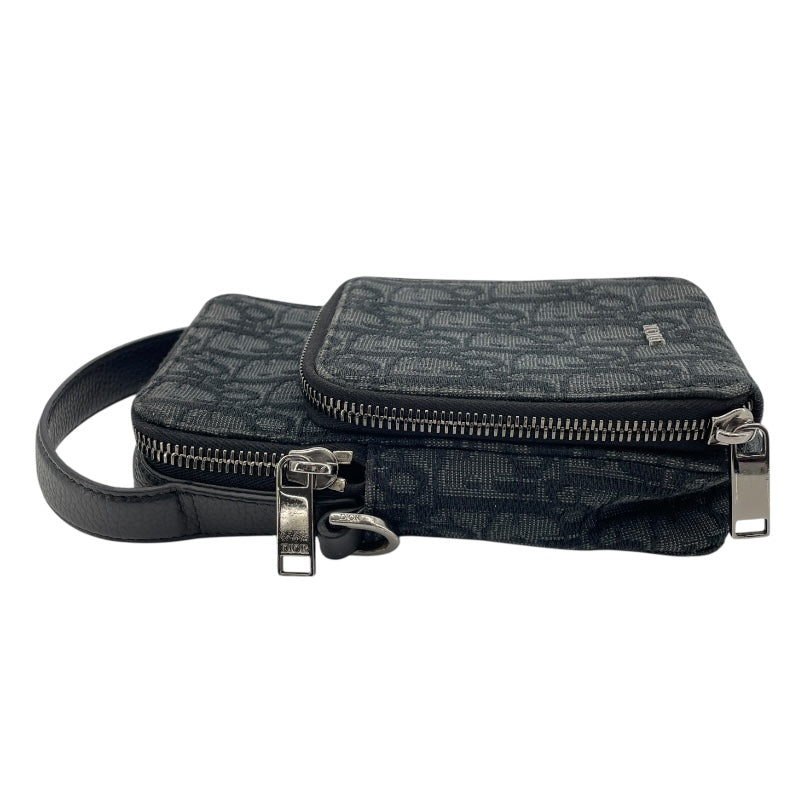 ディオールオム DIOR HOMME ライダー マイクロポーチ 2OBCA326YSE ネイビー オブリークジャカード レディース ショルダーバッグ