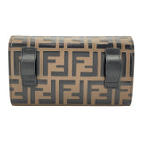 フェンディ FENDI エフイズベルトバッグ 8BM005 ブラウンxブラック レザー レディース ショルダーバッグ