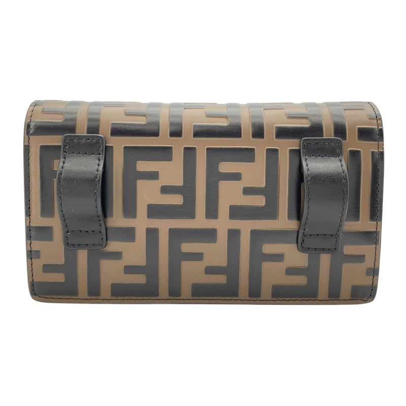 フェンディ FENDI エフイズベルトバッグ 8BM005 ブラウンxブラック レザー レディース ショルダーバッグ