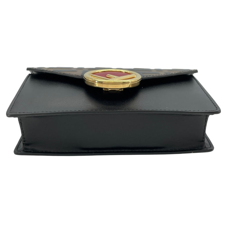 フェンディ FENDI エフイズベルトバッグ 8BM005 ブラウンxブラック レザー レディース ショルダーバッグ