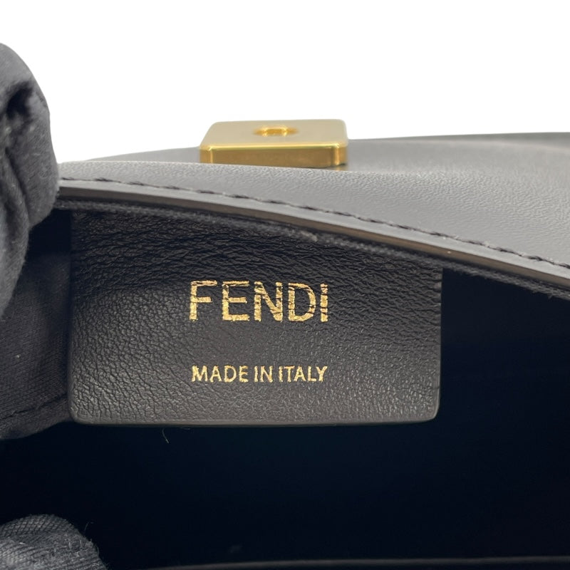 フェンディ FENDI エフイズベルトバッグ 8BM005 ブラウンxブラック レザー レディース ショルダーバッグ