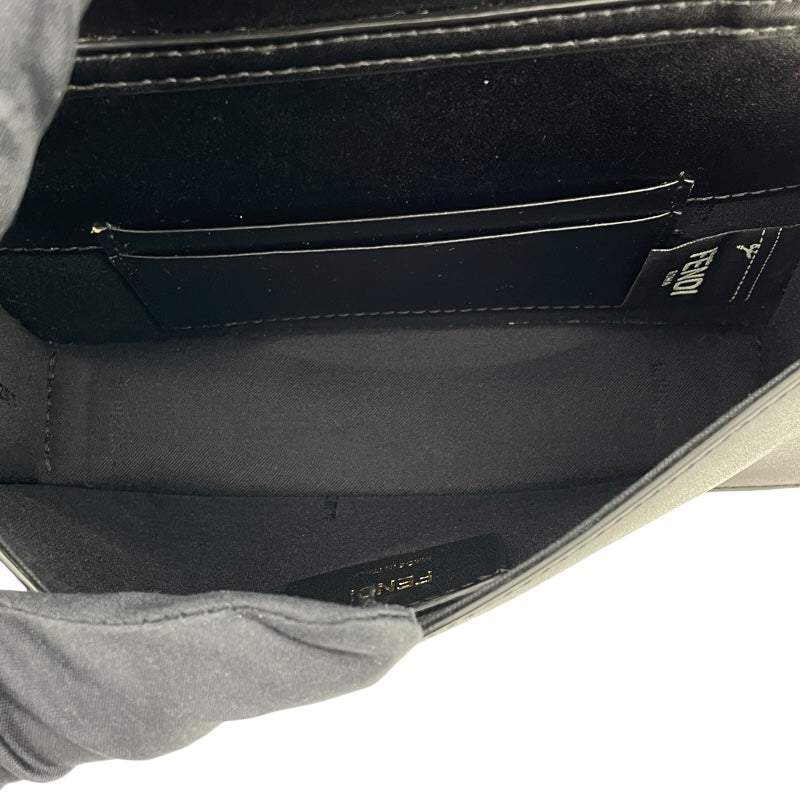 フェンディ FENDI エフイズベルトバッグ 8BM005 ブラウンxブラック レザー レディース ショルダーバッグ