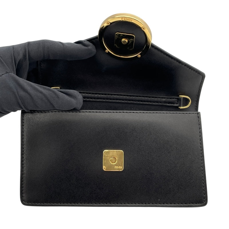 フェンディ FENDI エフイズベルトバッグ 8BM005 ブラウンxブラック レザー レディース ショルダーバッグ