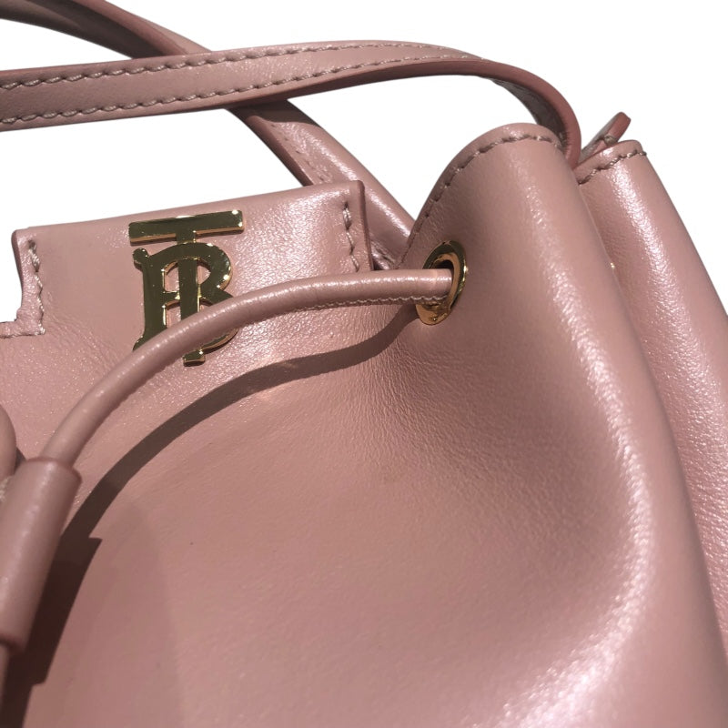 バーバリーロンドン BURBERRY LONDON TBモノグラムバケットバッグ 8045043 ピンク レザー レディース ショルダーバッグ