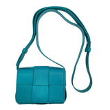 ボッテガ・ヴェネタ BOTTEGA VENETA キャンディ・カセット 666688 ダークグリーン レザー レディース ショルダーバッグ