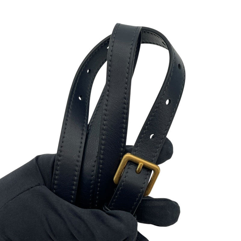 クリスチャン・ディオール Christian Dior ベルトポーチ ネイビー オブリークジャガード レディース ポーチ