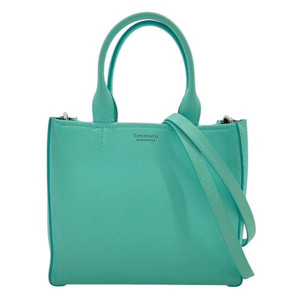 ティファニー TIFFANY＆CO マイクロトート ティファニーブルー レザー レディース トートバッグ