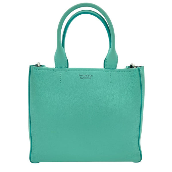 ティファニー TIFFANY＆CO マイクロトート ティファニーブルー レザー レディース トートバッグ