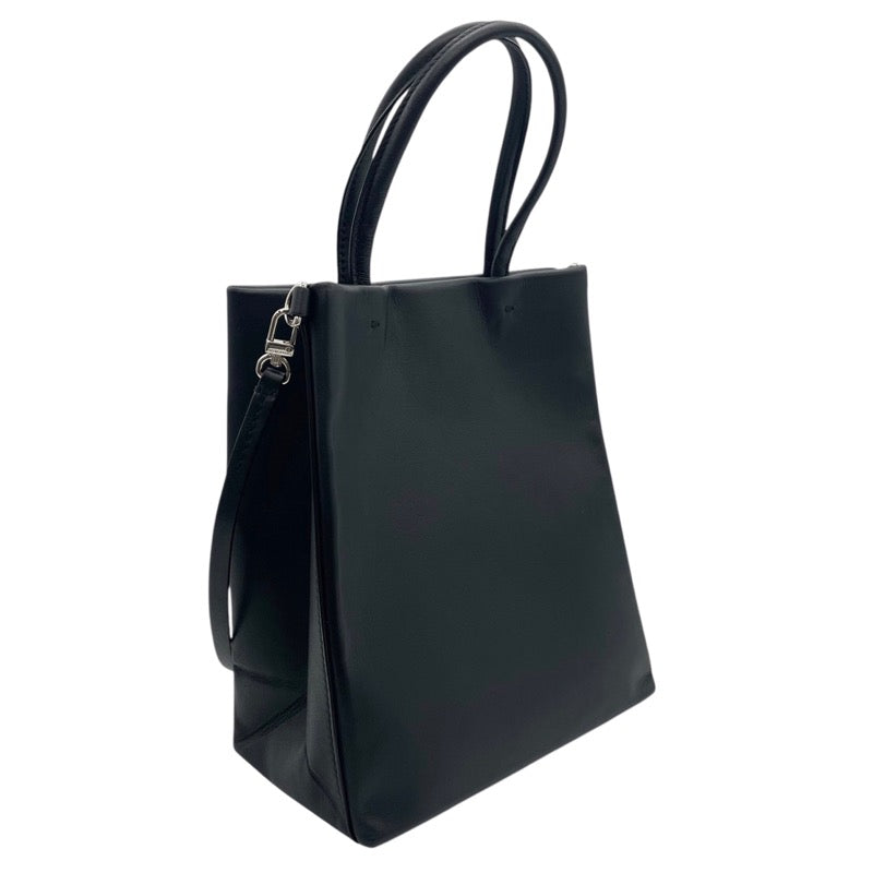 ティファニー TIFFANY＆CO ショッピングトート スモール ブラック レザー レディース トートバッグ