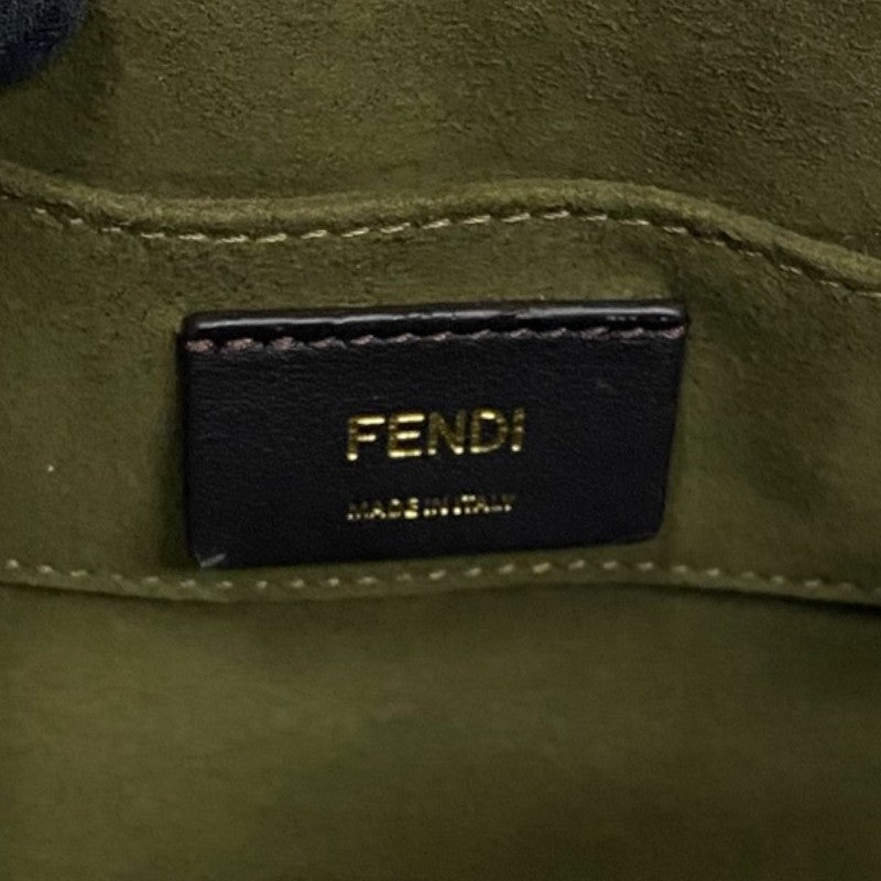 フェンディ FENDI バイザヴェイミニ 8BS067 ベージュ ゴールド金具 ムートン レディース ハンドバッグ ショルダーバッグ