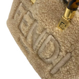 フェンディ FENDI バイザヴェイミニ 8BS067 ベージュ ゴールド金具 ムートン レディース ハンドバッグ ショルダーバッグ