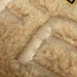 フェンディ FENDI バイザヴェイミニ 8BS067 ベージュ ゴールド金具 ムートン レディース ハンドバッグ ショルダーバッグ
