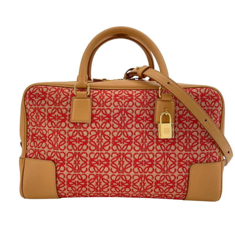 ロエベ LOEWE アマソナ28 A039N08X02 ブラウン アナグラムジャカード/カーフ レディース ハンドバッグ