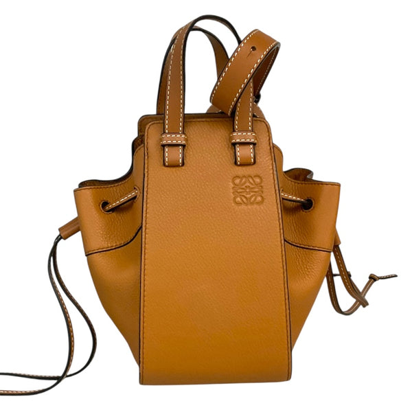 ロエベ LOEWE ハンモック　ドローストリングス　ミニ 314.12.V07 ブラウン レザー レディース ショルダーバッグ