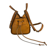 ロエベ LOEWE ハンモック　ドローストリングス　ミニ 314.12.V07 ブラウン レザー レディース ショルダーバッグ