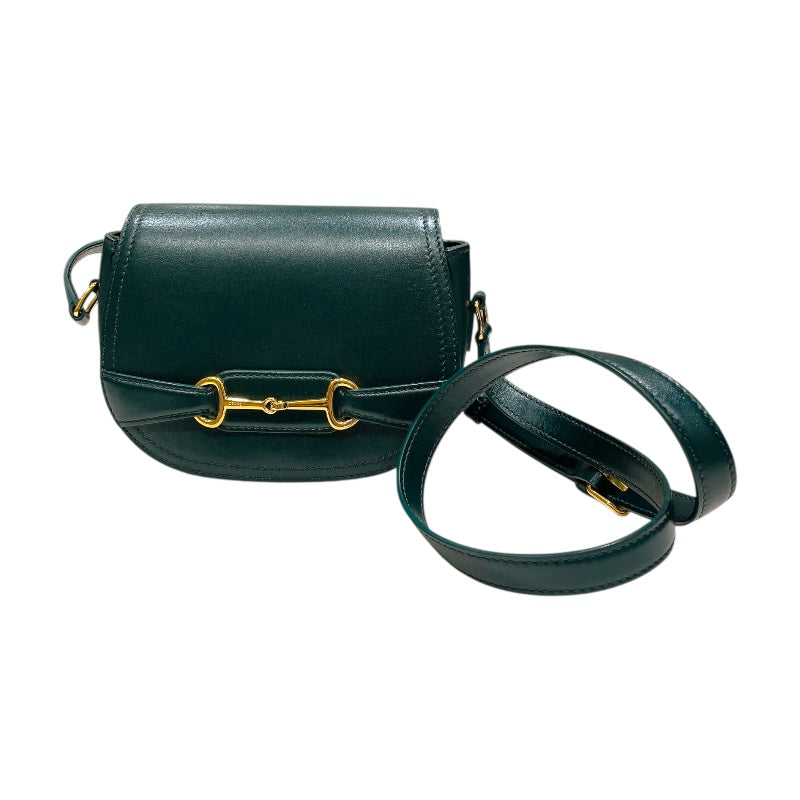 セリーヌ CELINE クレシー スモール 191363 グリーン×ゴールド金具 カーフスキン レディース ショルダーバッグ