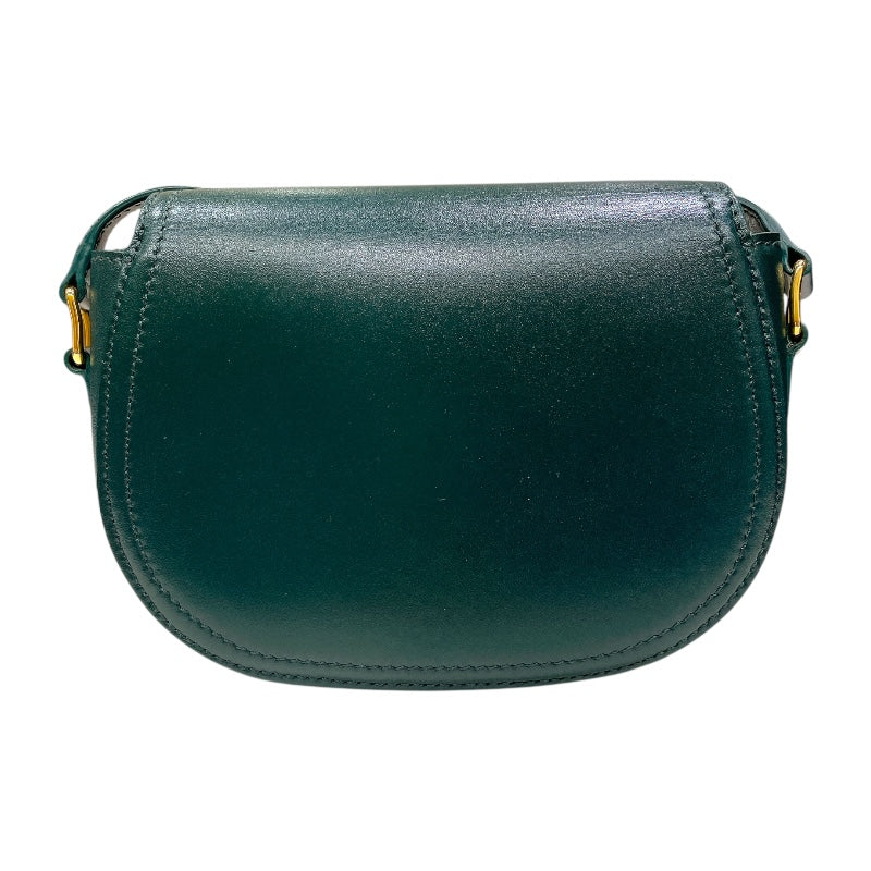 セリーヌ CELINE クレシー スモール 191363 グリーン×ゴールド金具 カーフスキン レディース ショルダーバッグ