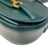 セリーヌ CELINE クレシー スモール 191363 グリーン×ゴールド金具 カーフスキン レディース ショルダーバッグ