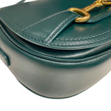 セリーヌ CELINE クレシー スモール 191363 グリーン×ゴールド金具 カーフスキン レディース ショルダーバッグ