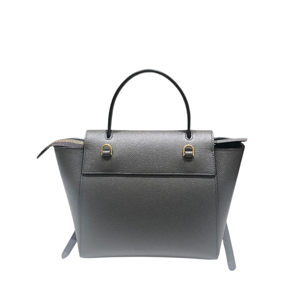 セリーヌ CELINE ベルトバッグナノ 189003 グレー ドラムドカーフ レディース ハンドバッグ