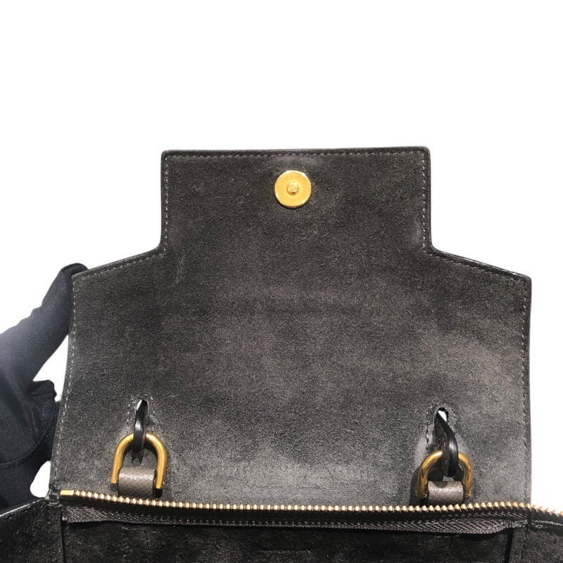 セリーヌ CELINE ベルトバッグナノ 189003 グレー ドラムドカーフ レディース ハンドバッグ