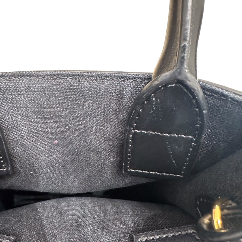 セリーヌ CELINE ミニ　バーティカルカバ ブラック テキスタイル レディース ハンドバッグ