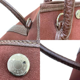 エルメス HERMES ガーデンパーティTPM □J刻印 ブラウン シルバー金具 トワル・ブッフル レディース トートバッグ
