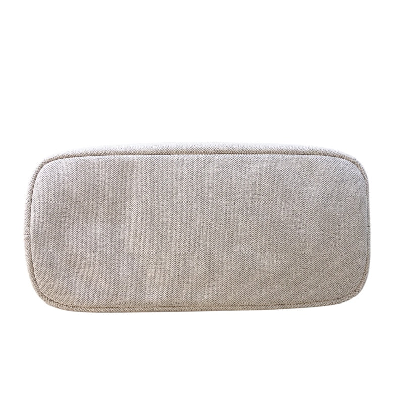 プラダ PRADA ロゴトートバッグ 1BG356 アイボリー/ブラウンGD金具 キャンバス/レザー レディース トートバッグ