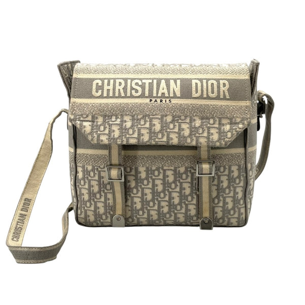 クリスチャン・ディオール Christian Dior キャンプメッセンジャーバッグ M1291VRIW グレー オブリークジャガード レディース ショルダーバッグ