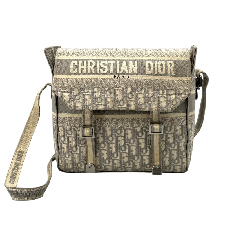 クリスチャン・ディオール Christian Dior キャンプメッセンジャーバッグ M1291VRIW グレー オブリークジャガード レディース ショルダーバッグ