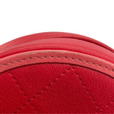 シャネル CHANEL ラウンドチェーンクラッチ AP0060 27番台 レッド ラム レディース ショルダーバッグ