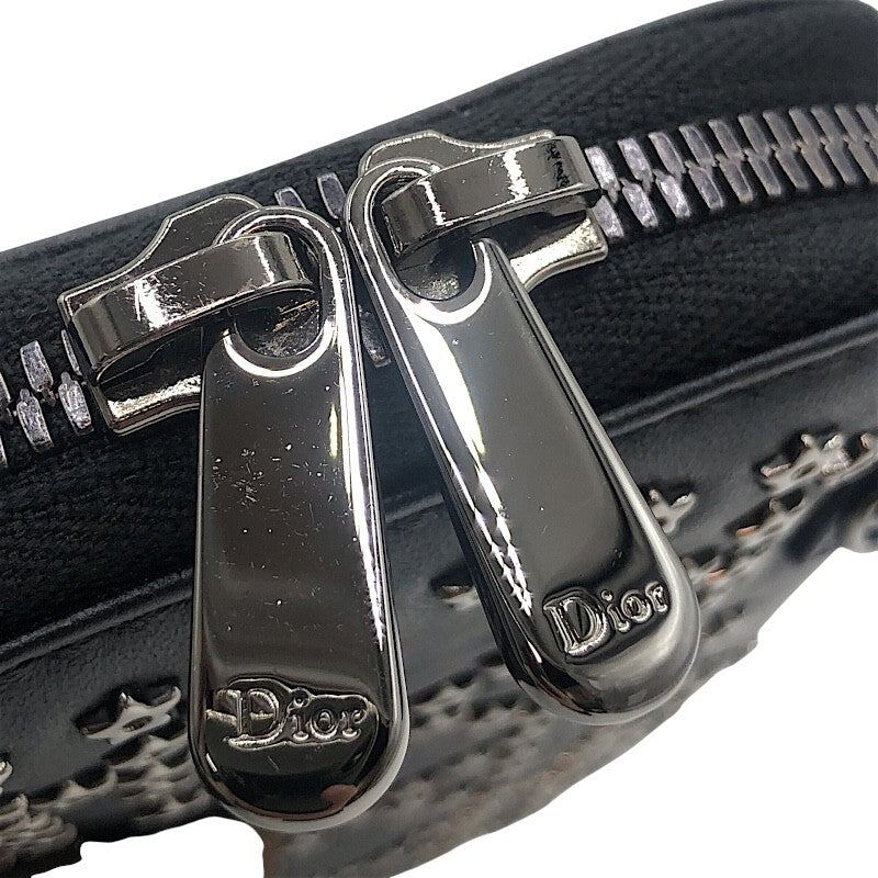 クリスチャン・ディオール Christian Dior フォンホルダー S0872BNHB ブラック×SV金具 レザー レディース ショルダーバッグ