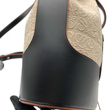 ロエベ LOEWE バルーンバッグ　ミディアム ナチュラル・ブラック アナグラムジャカード・カーフ レディース ショルダーバッグ