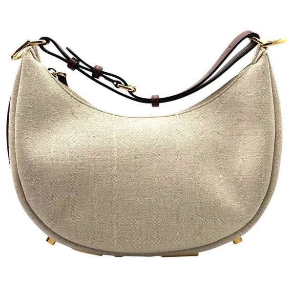 フェンディ FENDI グラフィ・スモール 8BR798 ナチュラル キャンバス レディース ハンドバッグ