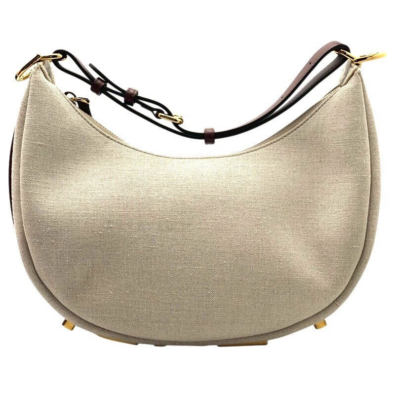 フェンディ FENDI グラフィ・スモール 8BR798 ナチュラル キャンバス レディース ハンドバッグ