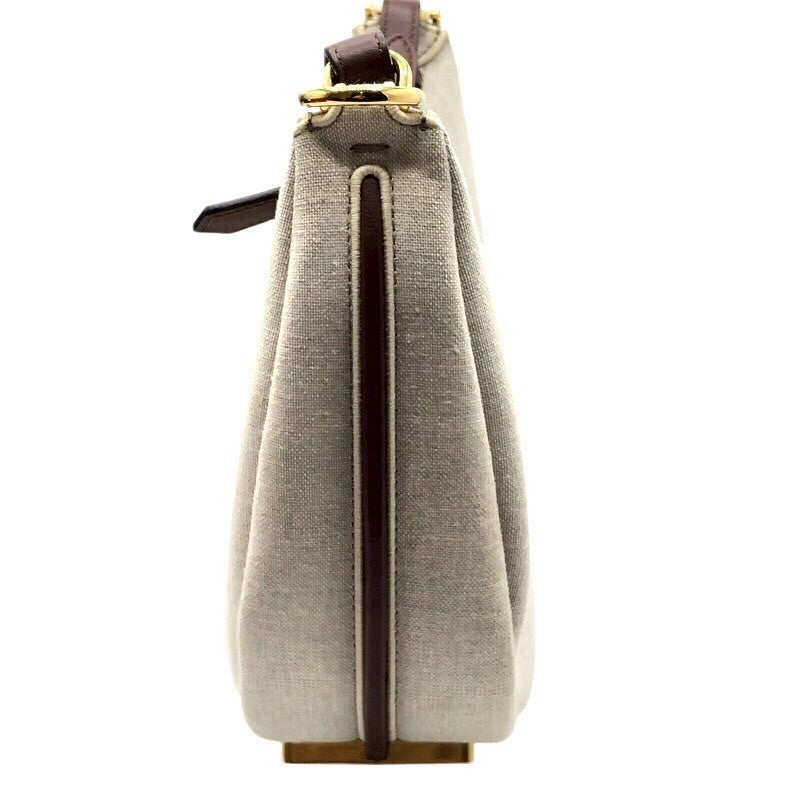 フェンディ FENDI グラフィ・スモール 8BR798 ナチュラル キャンバス レディース ハンドバッグ