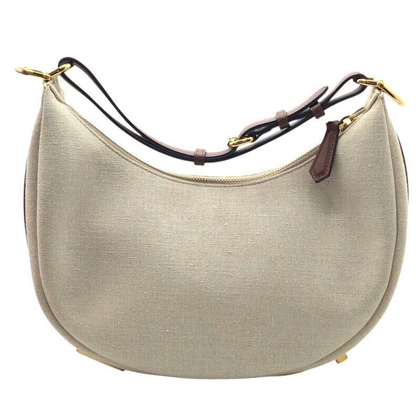 フェンディ FENDI グラフィ・スモール 8BR798 ナチュラル キャンバス レディース ハンドバッグ