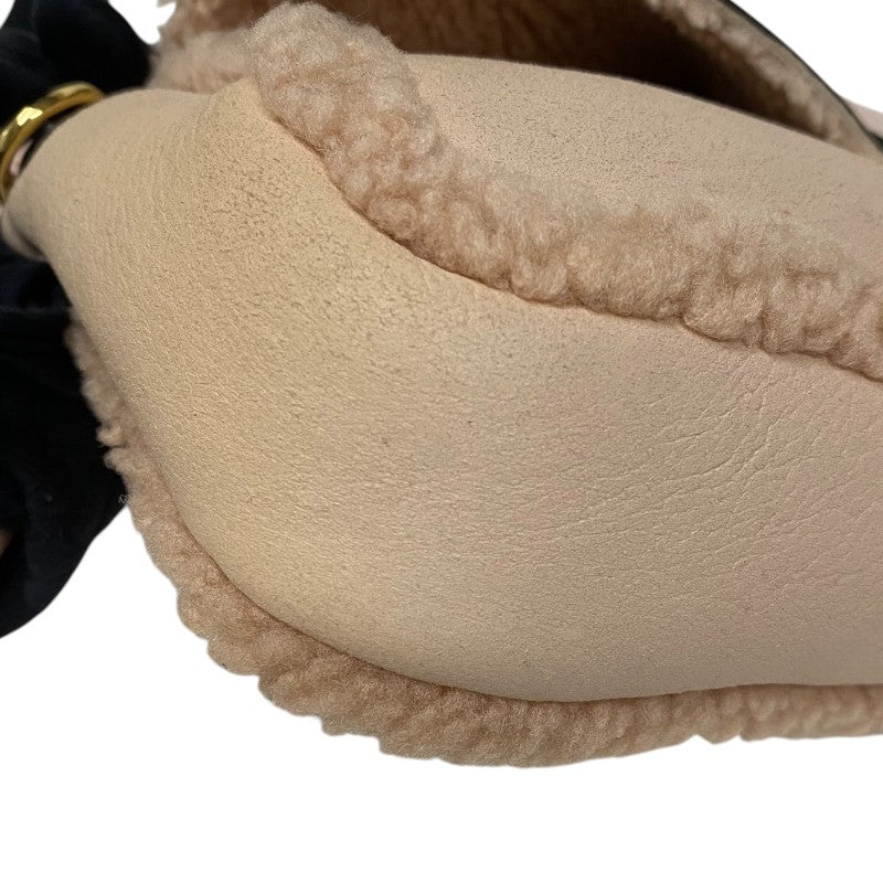 フェンディ FENDI バゲットバッグ 8BR600 ピンク ムートン レディース ショルダーバッグ