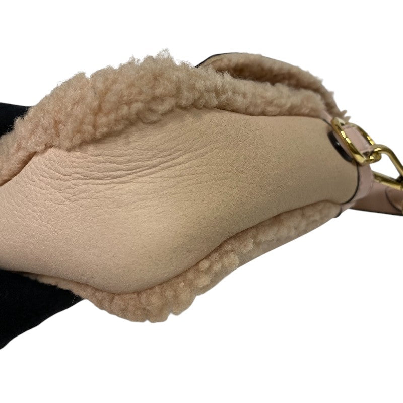 フェンディ FENDI バゲットバッグ 8BR600 ピンク ムートン レディース ショルダーバッグ