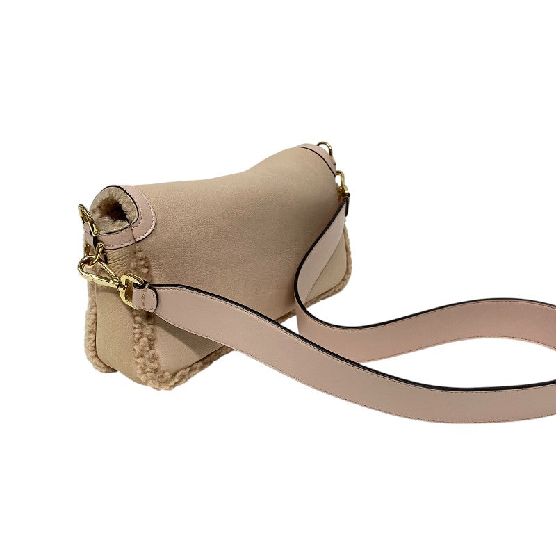 フェンディ FENDI バゲットバッグ 8BR600 ピンク ムートン レディース ショルダーバッグ
