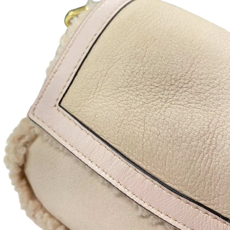 フェンディ FENDI バゲットバッグ 8BR600 ピンク ムートン レディース ショルダーバッグ