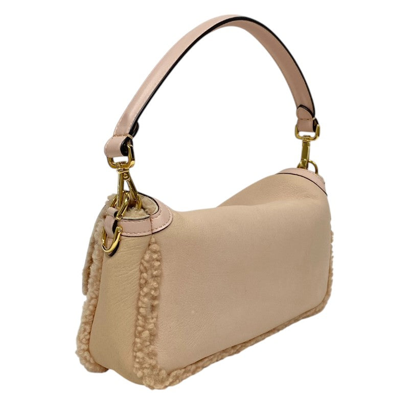 フェンディ FENDI バゲットバッグ 8BR600 ピンク ムートン レディース ショルダーバッグ