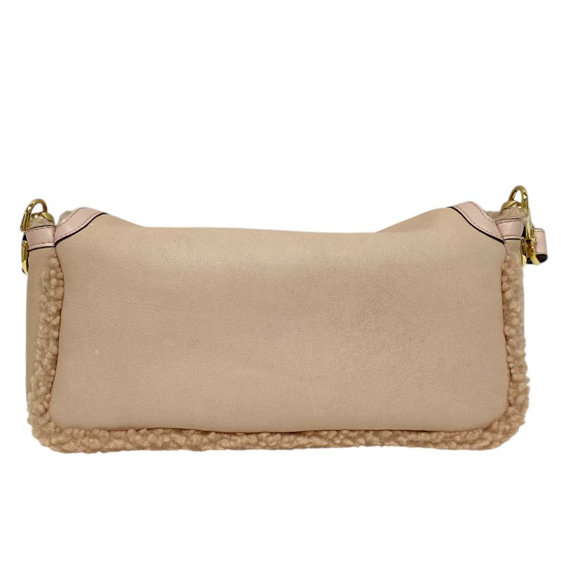 フェンディ FENDI バゲットバッグ 8BR600 ピンク ムートン レディース ショルダーバッグ