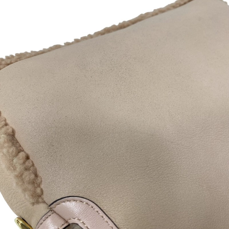 フェンディ FENDI バゲットバッグ 8BR600 ピンク ムートン レディース ショルダーバッグ