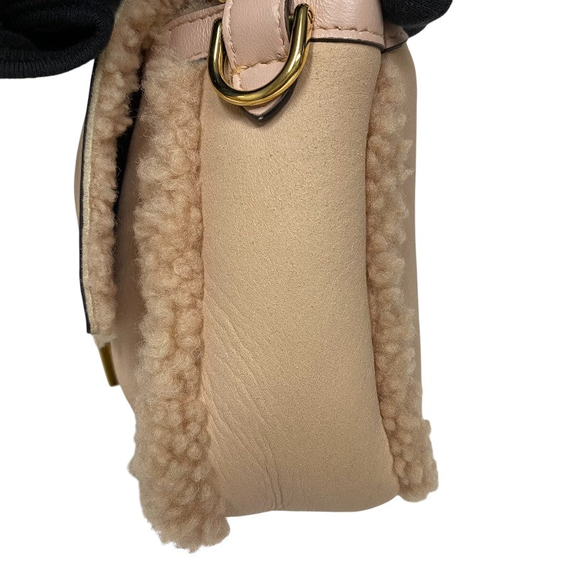 フェンディ FENDI バゲットバッグ 8BR600 ピンク ムートン レディース ショルダーバッグ