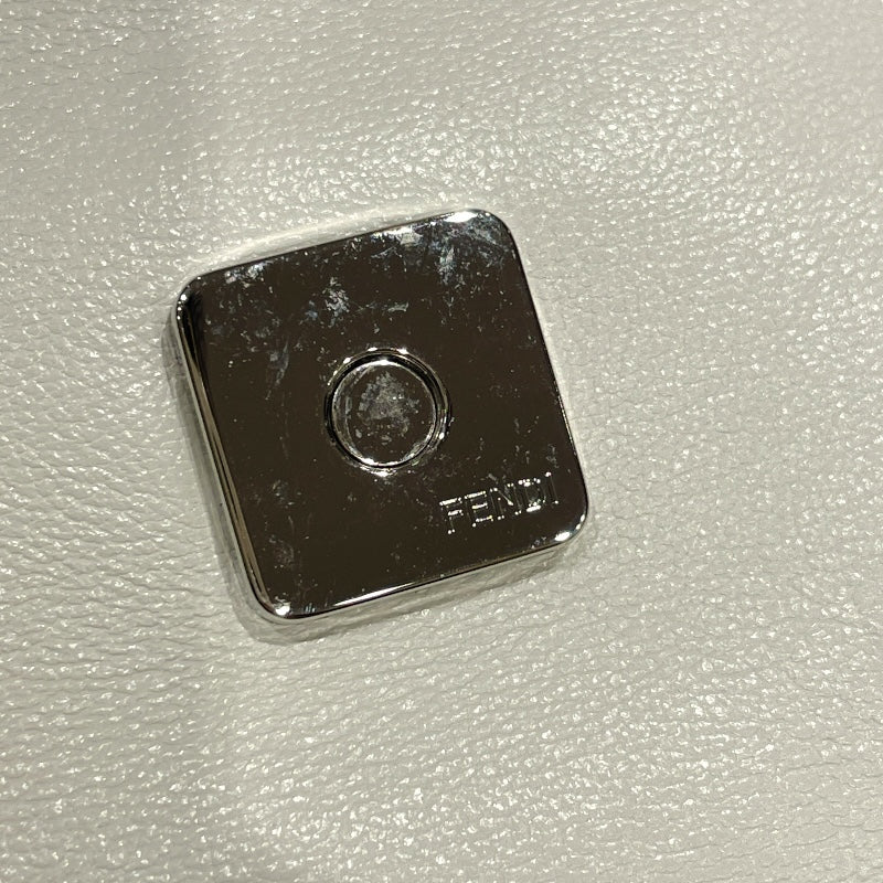 フェンディ FENDI バゲットバッグ MARC JACOBS 8BR600 ホワイト シルバー金具 カーフ レディース ハンドバッグ