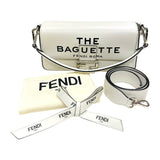 フェンディ FENDI バゲットバッグ MARC JACOBS 8BR600 ホワイト シルバー金具 カーフ レディース ハンドバッグ