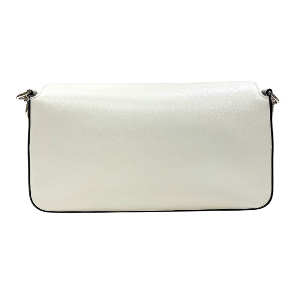 フェンディ FENDI バゲットバッグ MARC JACOBS 8BR600 ホワイト シルバー金具 カーフ レディース ハンドバッグ