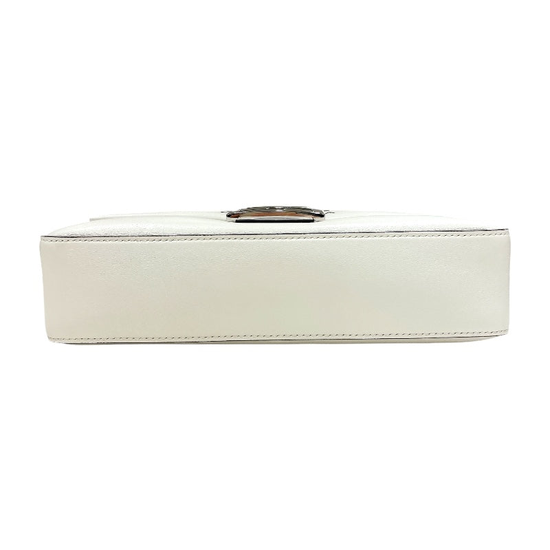 フェンディ FENDI バゲットバッグ MARC JACOBS 8BR600 ホワイト シルバー金具 カーフ レディース ハンドバッグ